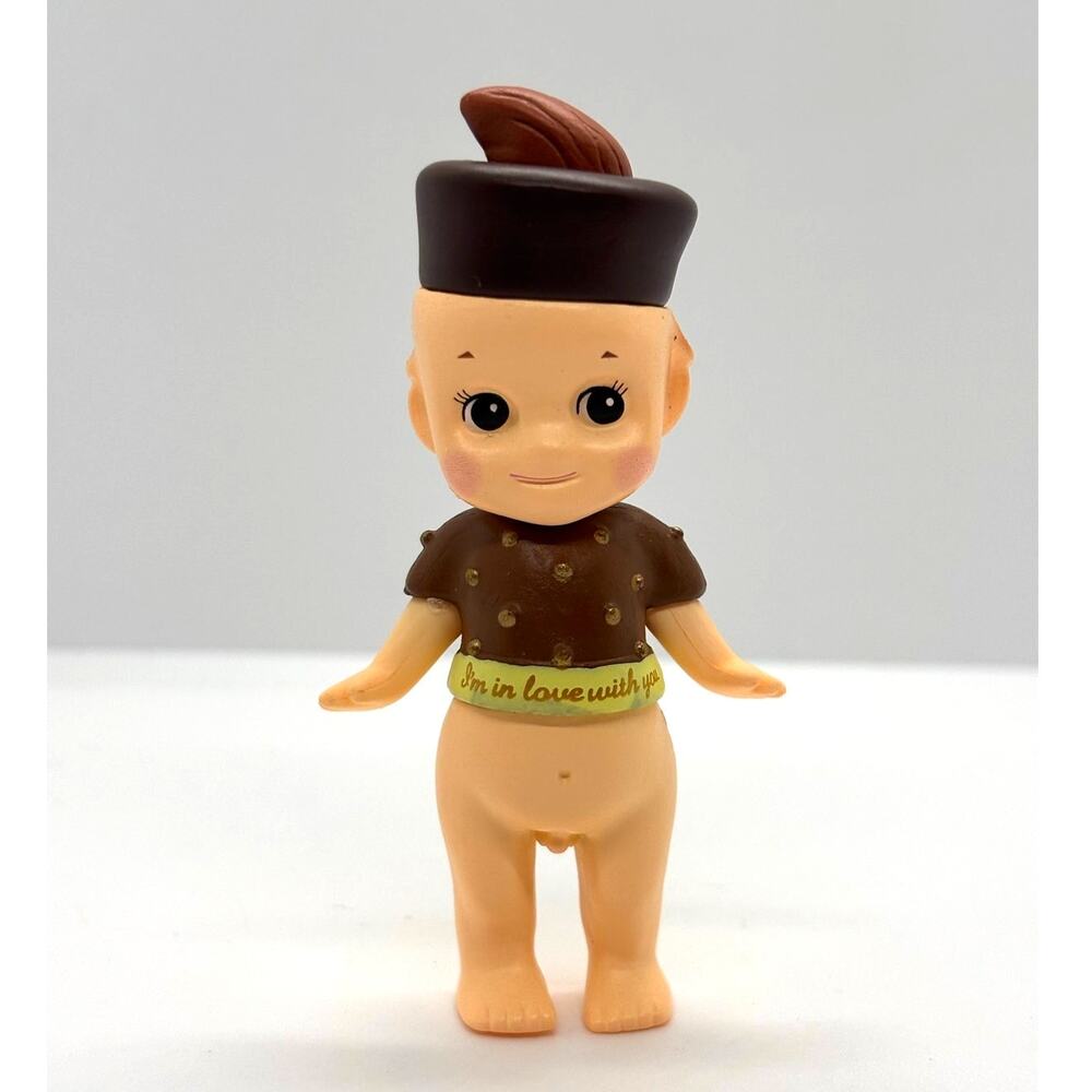 New Unbranded Kewpie/Angel Mini Figure, Milk Chocolate Almond, Open Box